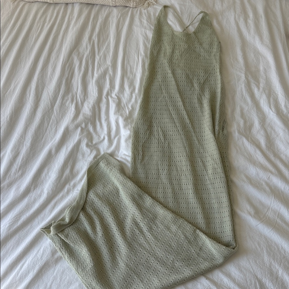 SHEIN Sage Green Maxi Dress